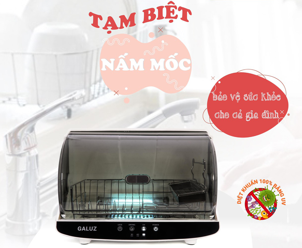 Máy Sấy Và Diệt Khuẩn Bát Đĩa Galuz 30 Lít BJG 42