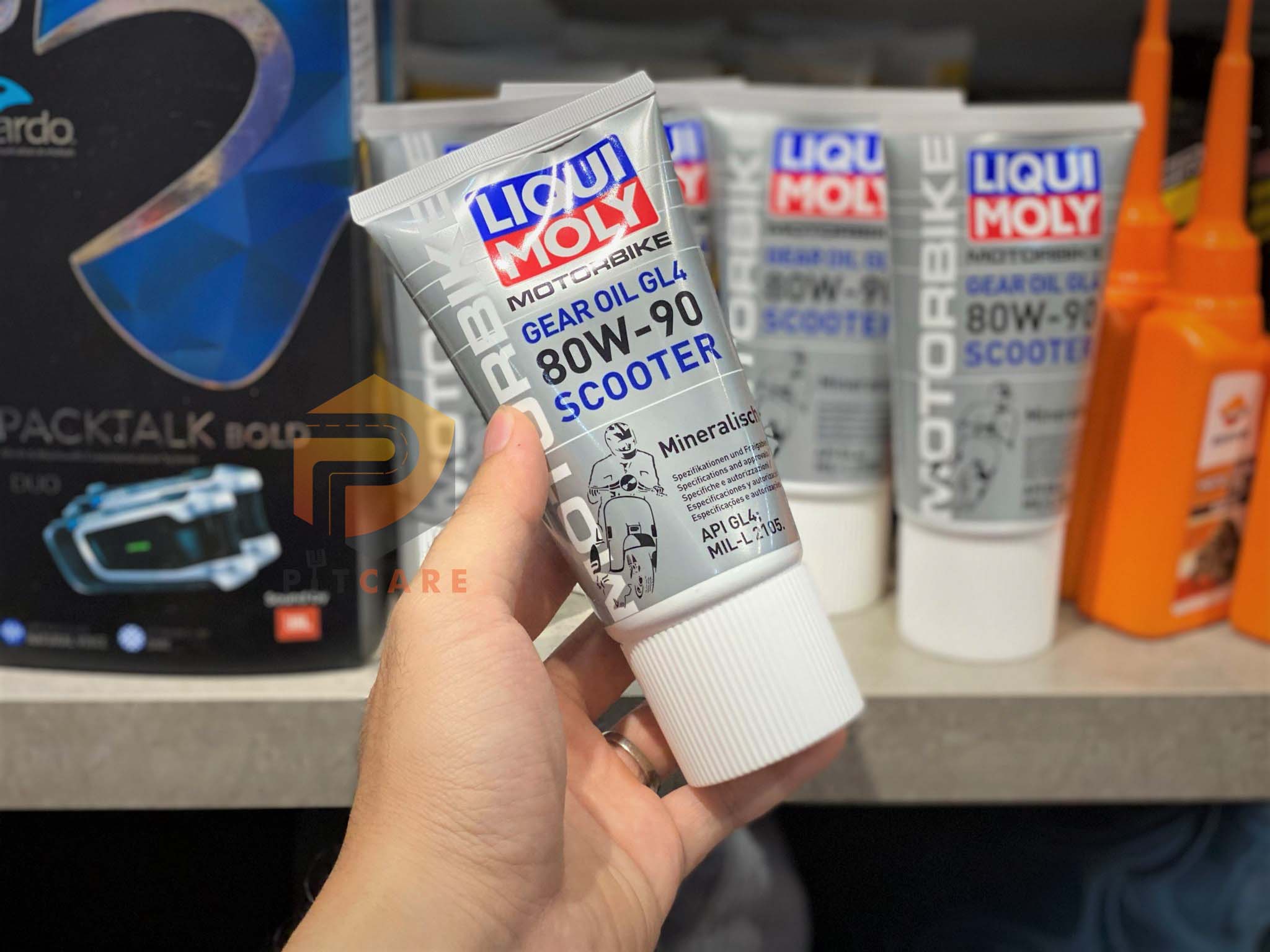 Combo nhớt xe tay ga Liqui Moly Scooter 10W40 20832 1 Lít và nhớt hộp số Liqui Moly Gear Oil Scooter 150ml
