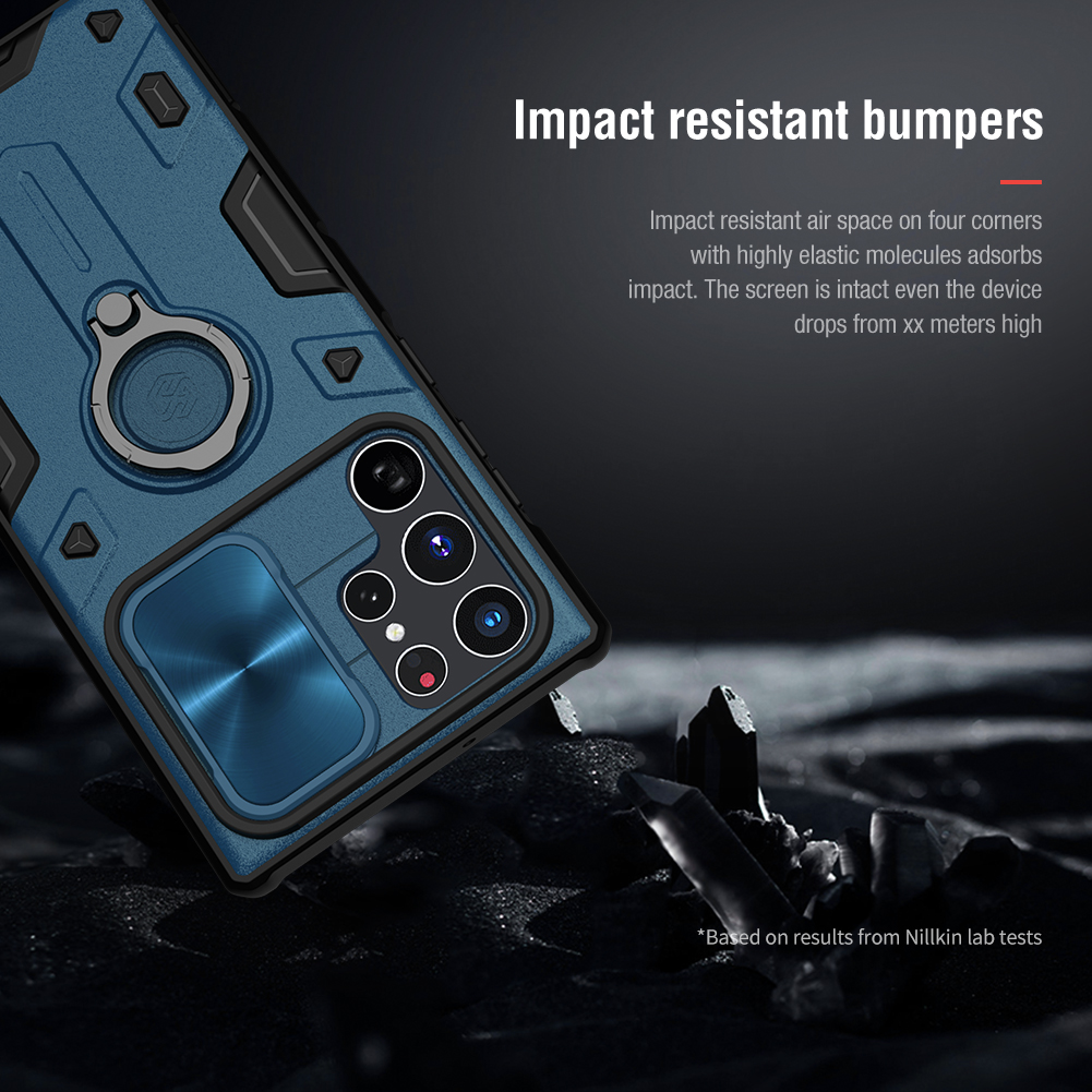 Ốp Lưng Nillkin CamShield Armor cho Samsung Galaxy S22 Ultra - Hàng Nhập Khẩu