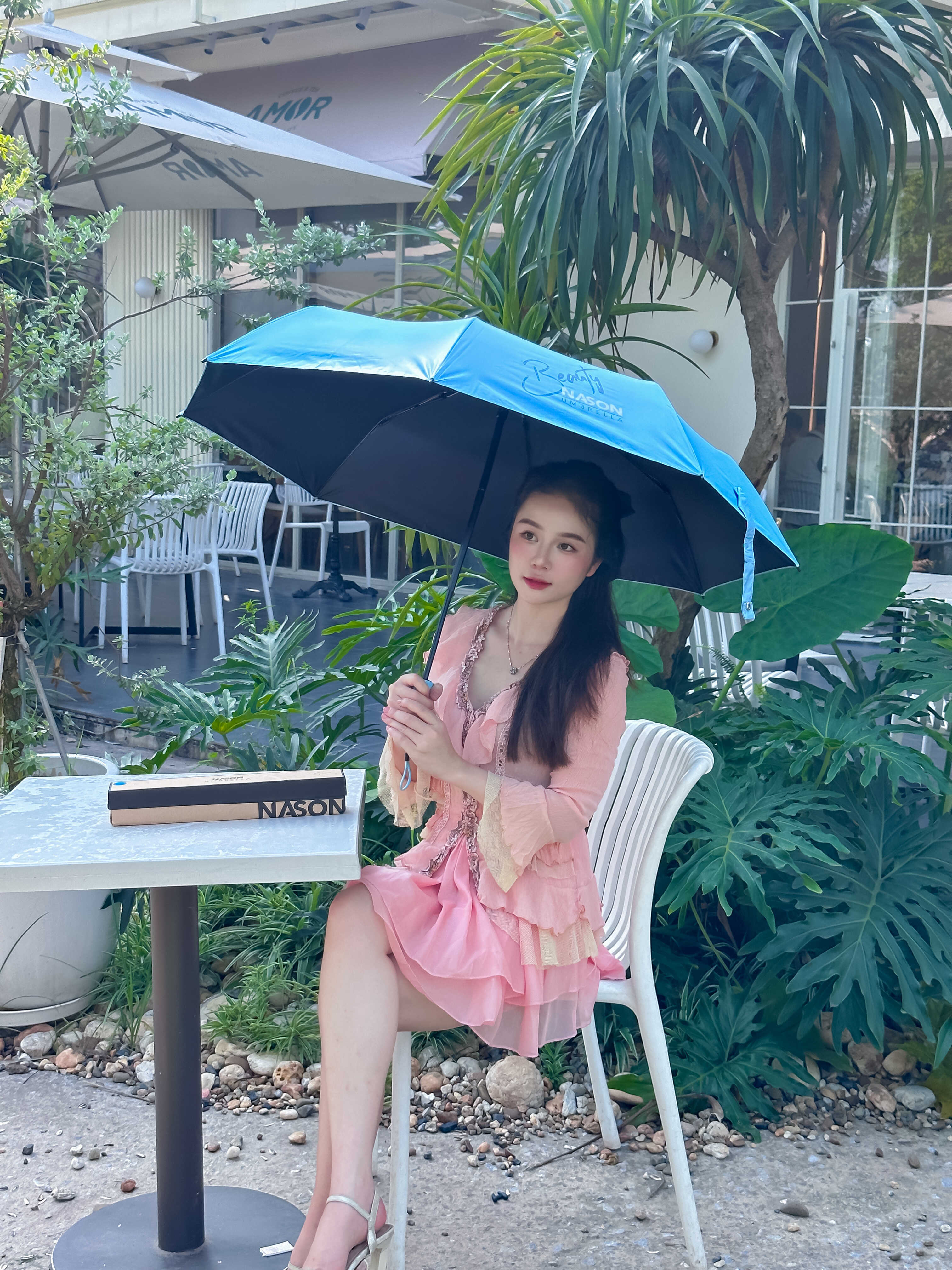 Ô tự động thông minh Nason Beauty Umbrella 8K chống tia UV, siêu chống thấm nước, khóa an toàn, màu tươi sáng hot trend