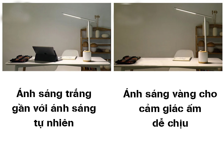 Đèn LED đọc sách, đèn làm việc, đèn học chống cận, đèn ngủ thông thông minh
