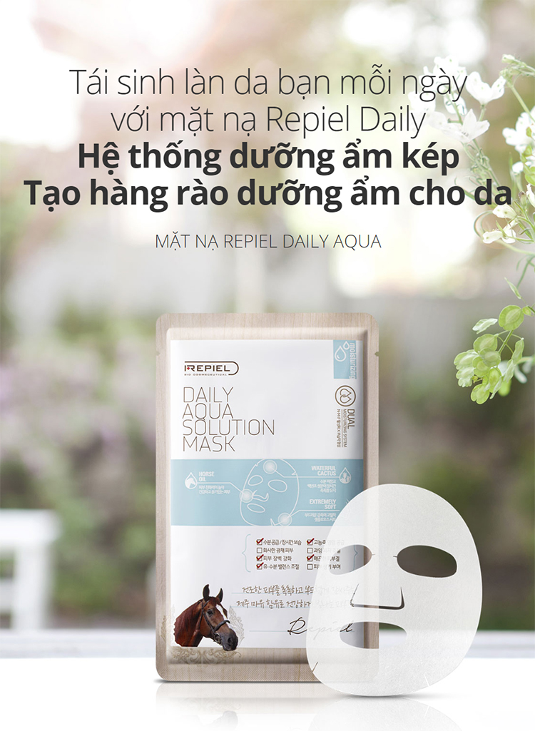 Mặt Nạ Repiel Daily Aqua Solution Mask