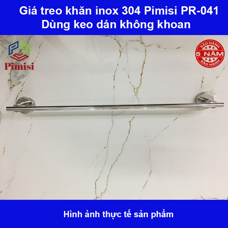 Hình ảnh thực tế giá treo khăn inox 304 pimisi PR-041