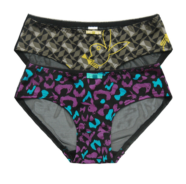 Combo 2 Quần Lót Nữ Thun Lạnh Phối Lưới Bunny Miley FTM0101-0102 - Đen