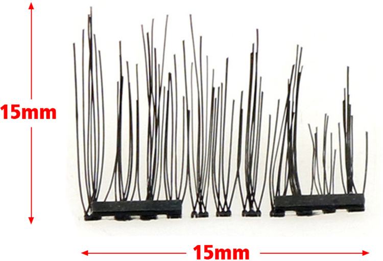 Magnetic Lashes Reusable 3d False Eyelashes Tweezer Eyelashes&1pc Eyelashes Brush Eyebrow Comb