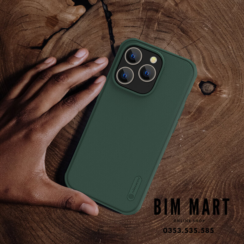 Ốp lưng chính hãng Nillkin dành cho iPhone 14 Pro Max dạng sần - Hàng Nhập Khẩu