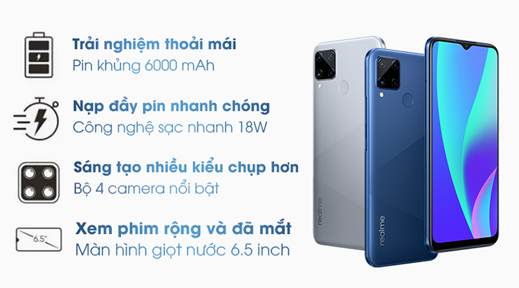 Điện Thoại Realme C15 (4GB/64G) - Hàng Chính Hãng