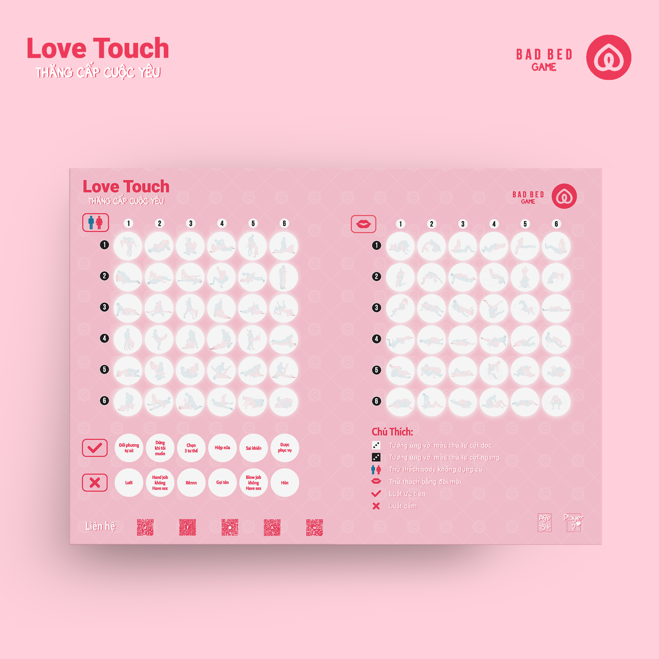 Bảng game Bad Bed trò chơi drinking game nâng tầm cảm xúc cho các cặp đổi yêu nhau
