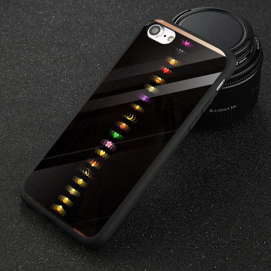 Ốp điện thoại kính cường lực cho máy iPhone 6 Plus/6s Plus - emoji kute MS EMJKT045