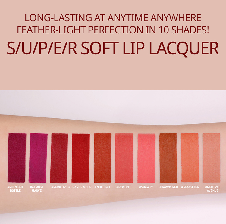 Son Kem Lì 3CE Soft Lip Lacquer - Null Set
