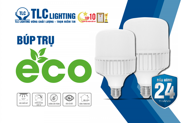 đèn led búp trụ eco