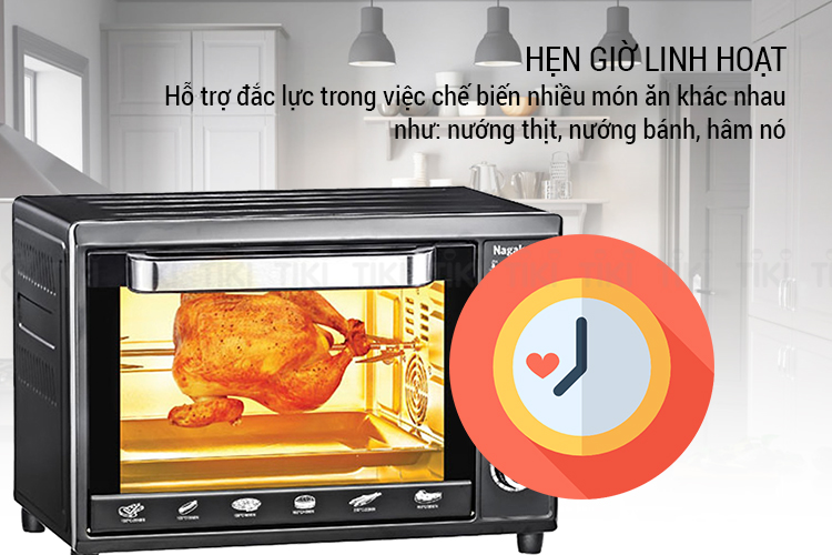 Lò Nướng Điện Nagakawa NAG3238 (38 Lít) - Hàng Chính Hãng