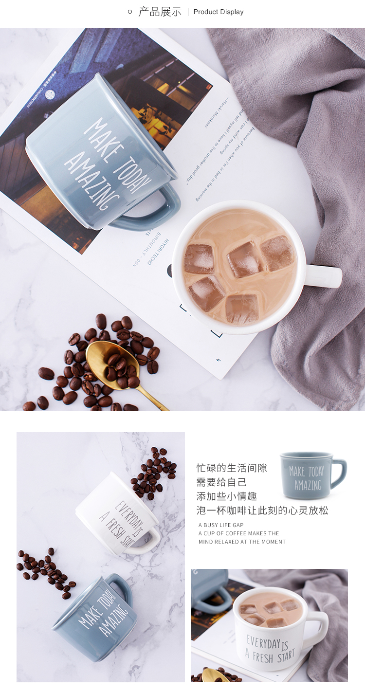 Bộ Hai Tách Cà Phê Gốm Trắng Và Xanh Jia Yi