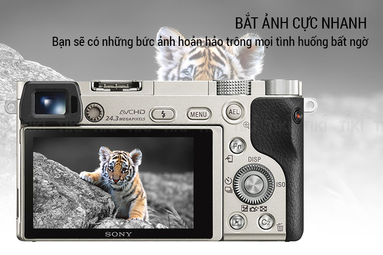 Máy ảnh Sony A6000 kit 16-50mm - Tặng thẻ 16GB + Túi - Hàng Chính Hãng