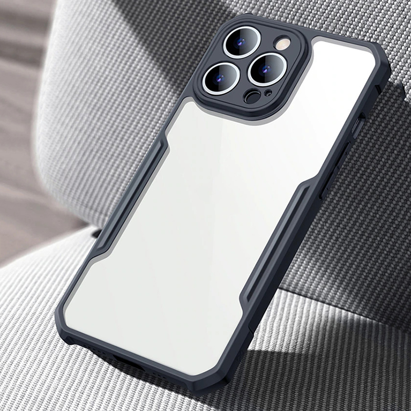 Ốp lưng cho iPhone 12 Pro Max - 13 Pro Max - 14 Pro Max trong viền nhựa dẻo XunDD - Hàng Nhập Khẩu