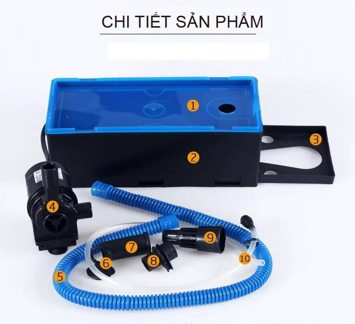 Máy lọc nước bể cá cảnh RS 9800 30W - 2100LH cho hồ thủy sinh 90m - 1m2 cao cấp. BH uy tín