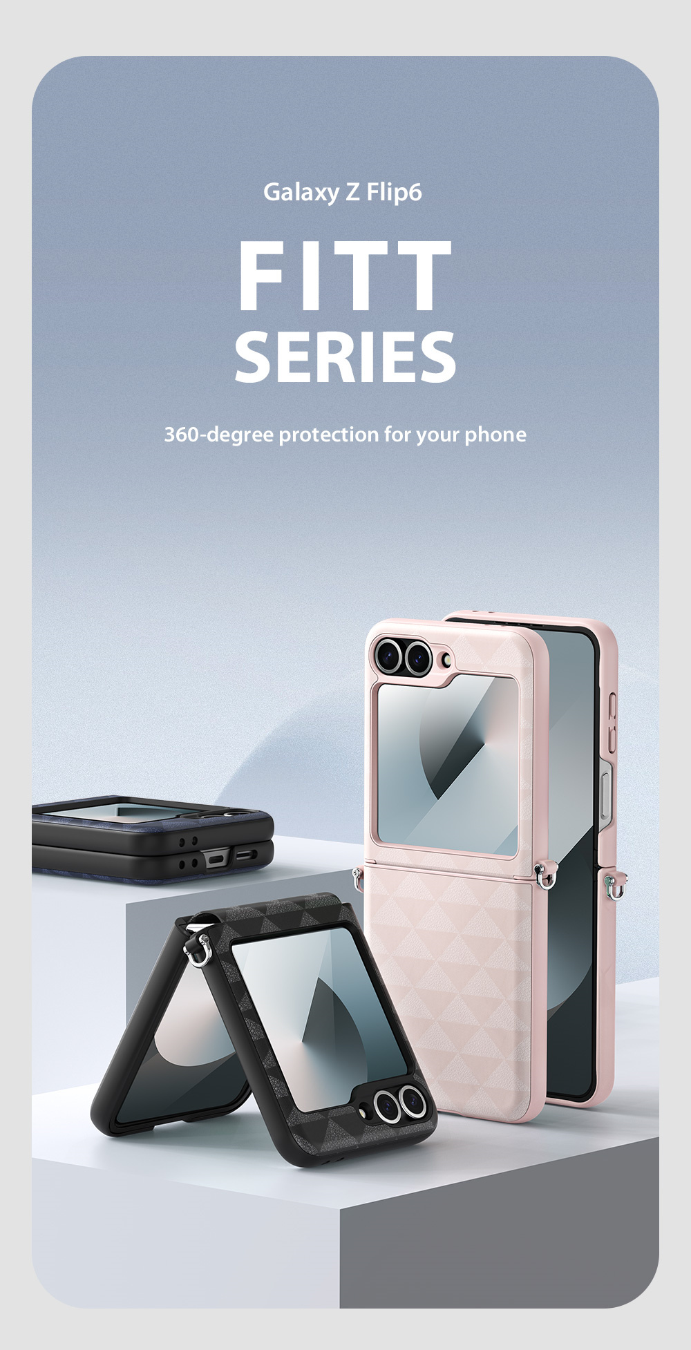 Ốp Lưng Da Dux Ducis Fitt Series Folding Folio Case Dành Cho Samsung Galaxy Z Flip 6_ Hàng chính hãng