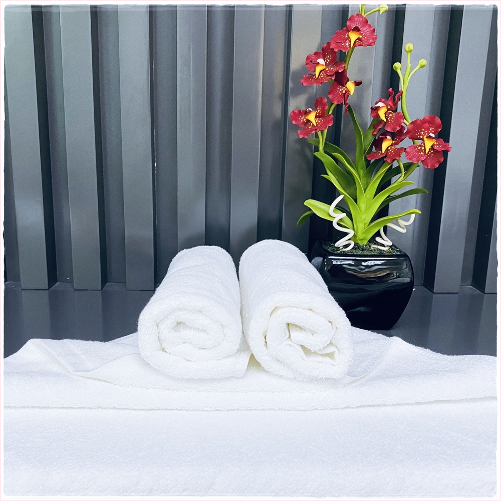 Khăn mặt cotton CHU MY – Sạch, mềm, trắng chuẩn 5 sao, thấm hút vượt trội (34x70cm)