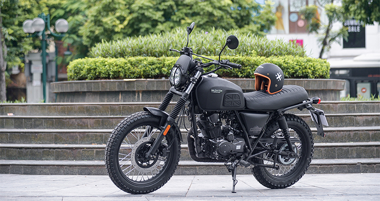 Xe Mô Tô Brixton Café Racer BX150R - Bạc