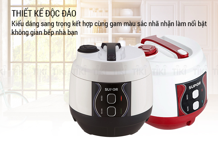 Nồi Cơm Điện Niêu Nắp Gài Supor CFXB50YB13VN-50 (1.8 Lít) - Hàng Chính Hãng | Giadungnamphuong | Tiki