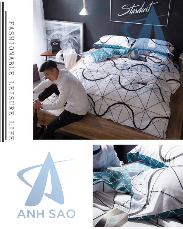 Ga giường cotton, vỏ chăn cao cấp A mẫu mã đa dạng, giao mẫu ngẫu nhiên