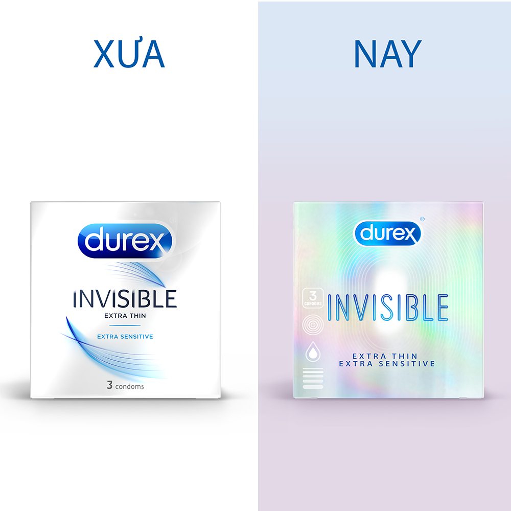 Bao Cao Su Invisible Durex 3S (3 bao / hộp) - 100930570