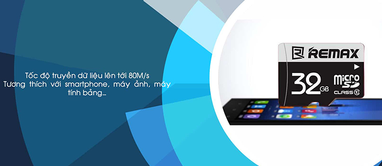 Thẻ Nhơ Mircro SD Card 32GB Remax C10 (Xám) - Hàng Chính Hãng
