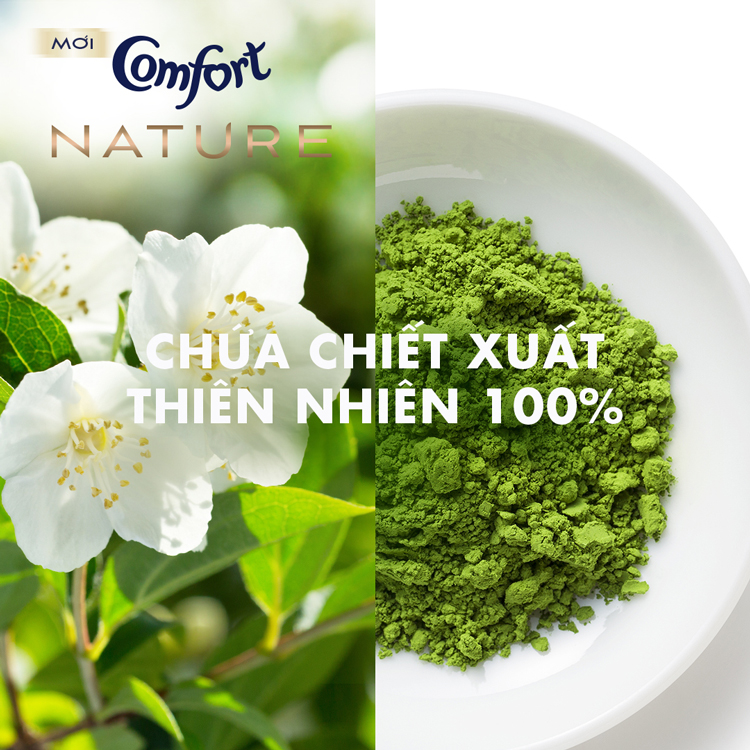 Combo 2 Túi Nước Xả Vải Comfort Thiên Nhiên Thanh Lọc Khử Mùi 1,6L