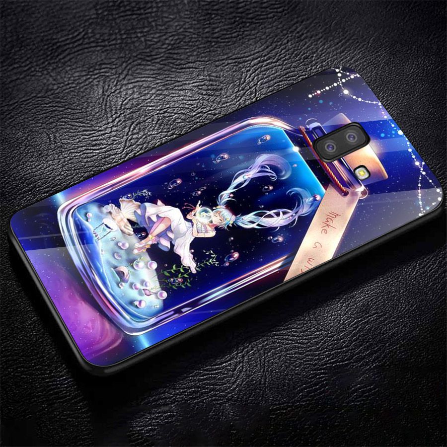 Ốp kính cường lực cho điện thoại Samsung Galaxy J6 - Cô Bé Trong Chiếc Lọ Thủy MS CBTCL049