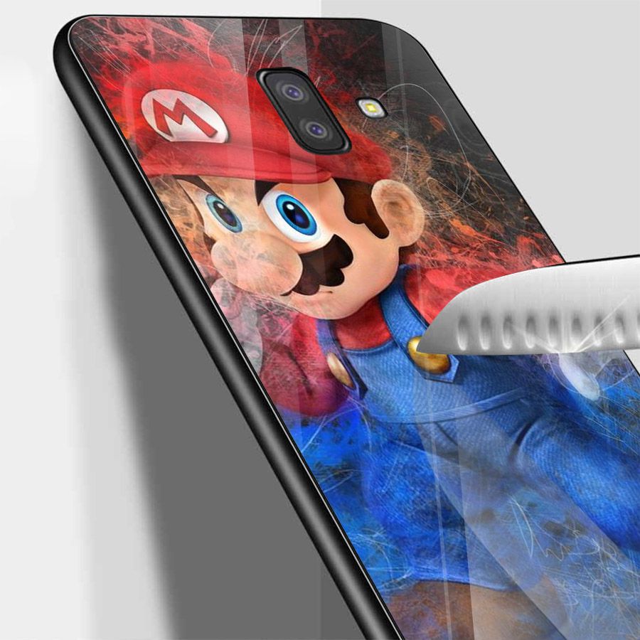 Ốp kính cường lực cho điện thoại Samsung Galaxy J6 - super mario MS MARIO024