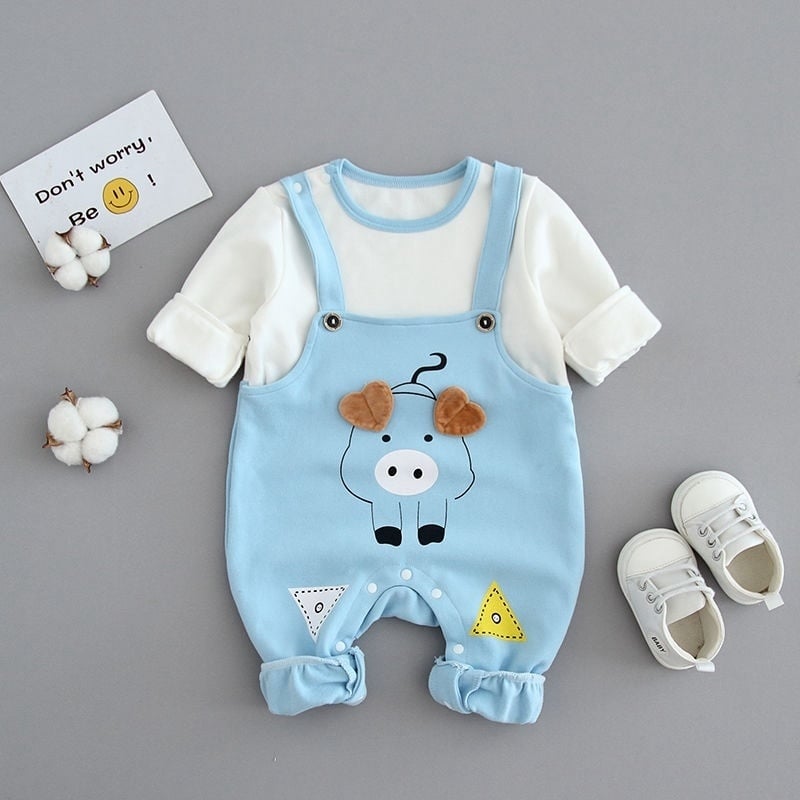 Body Yếm Dài Tay cho Bé chất Cotton xịn mịn 1