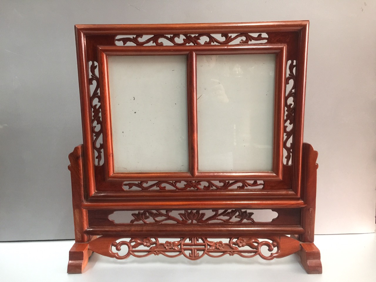 Khung ảnh thờ gỗ hương ,mẫu khung đôi , mẫu 20x30 - Phụ kiện thờ cúng