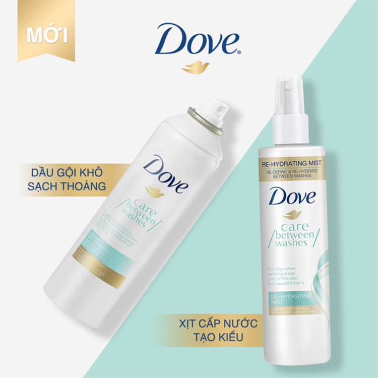 Xịt Cấp Nước Cho Tóc Dove Re-Hydrating Mist (180ml)