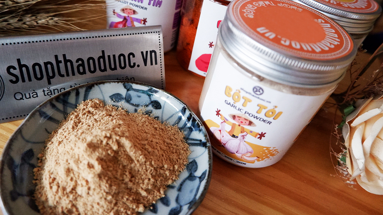 Bột Tỏi Sấy Lạnh Shopthaoduoc 100g - Bột Tỏi Nguyên Chất 100%