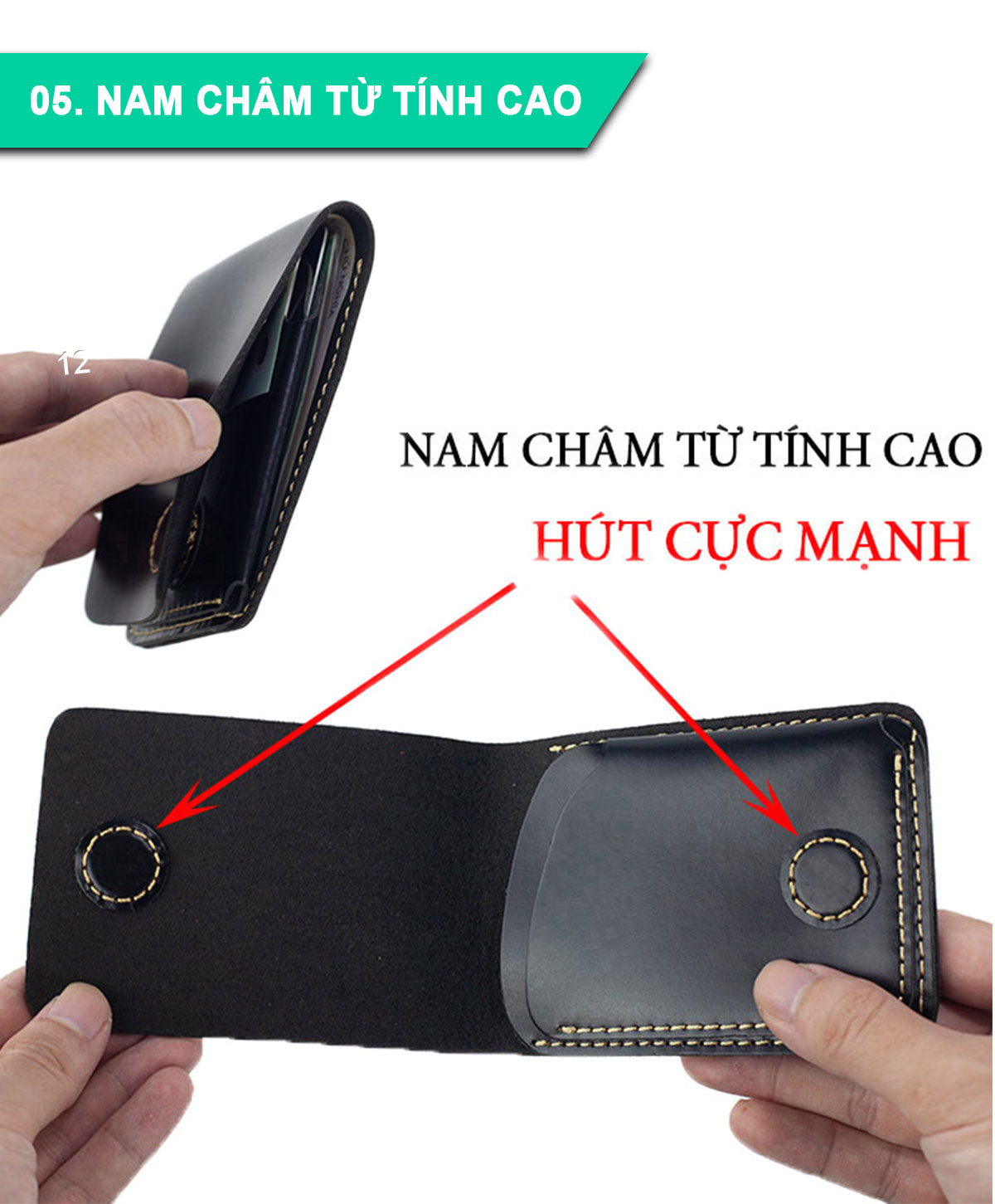 Ví sen 3 da bò Pullup V122, bóp mini nam nhỏ gọn hai màu đen và nâu, đường chỉ may tinh tế, đựng thẻ kẹp tiền tiện lợi,fullbox, thương hiệu Bụi leather chuyên đồ da thật