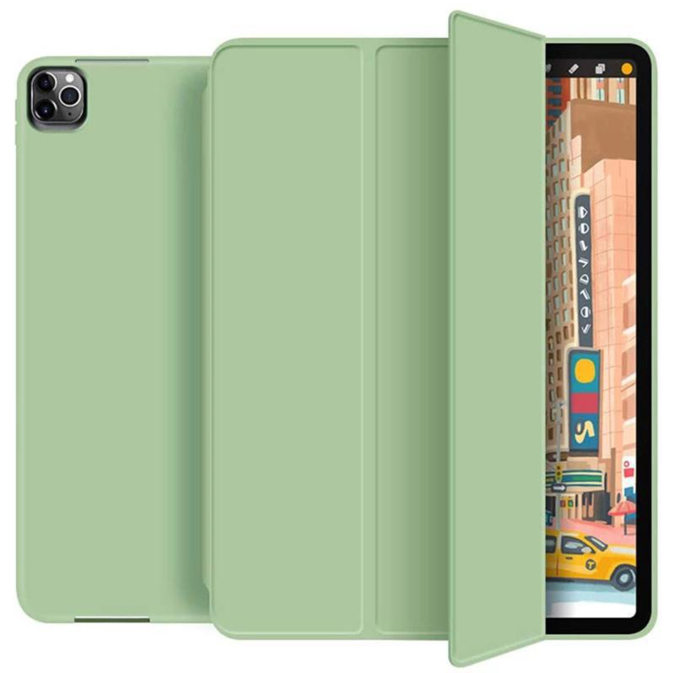 Bao da smart cover silicon ốp ipad silicon có khe cài bút dành cho Ipad 9.7 inch, ipad 10.2, 10.5, 10.9 inch, Ipad pro 11 inch, Ipad 12.9 inch