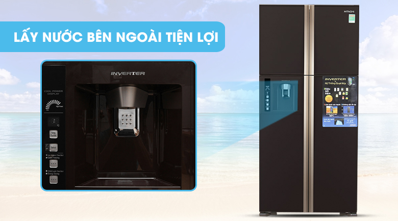 Tủ Lạnh Inverter Hitachi R-W660FPGV3X-GBW (540L)
