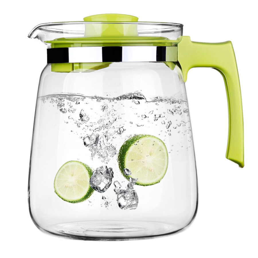 Lilac 2L glass large capacity cold water jug juice pot (a pot of six cups) crystal set WJ8114 Lilac 2L glass large capacity cold water jug juice pot (a pot of six cups) crystal set WJ8114