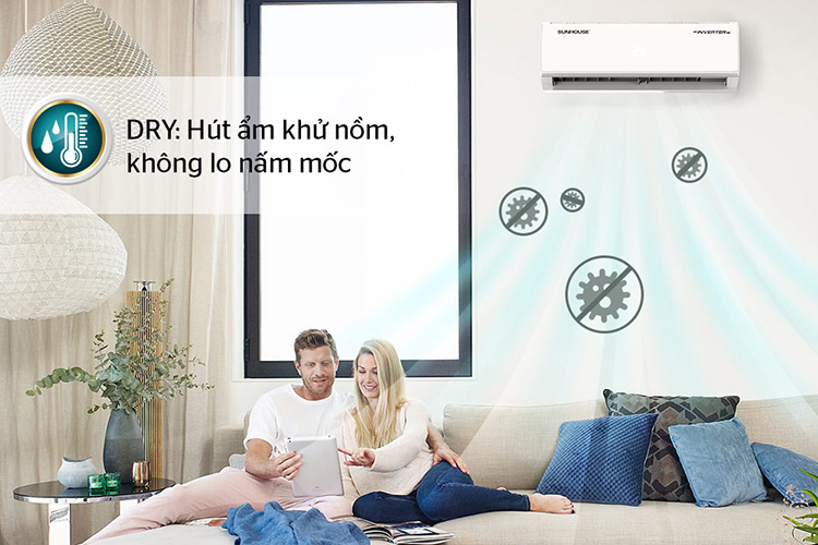 Điều Hòa Inverter Sunhouse SHR-AW12IC610 (12.000Btu) - Hàng Chính Hãng - Chỉ Giao tại Hà Nội