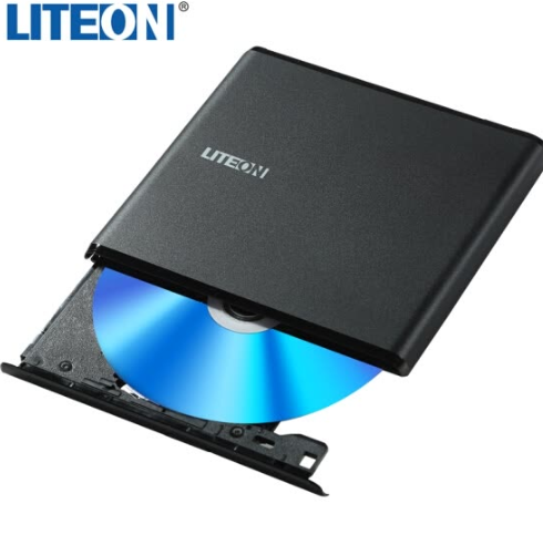 Lite (8) speed USB2.0 external optical drive DVD burner mobile optical drive black (compatible with WindowsXP/7/8/10 Apple MAC system / ES1)