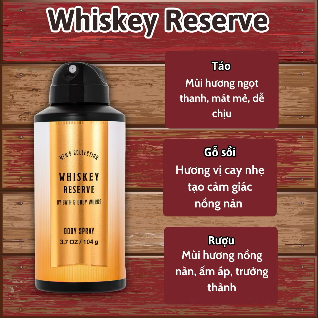 Body Mist Nam Bath And Body Work 104g - Body Spray Nam - Body Mist Nam Chính Hãng