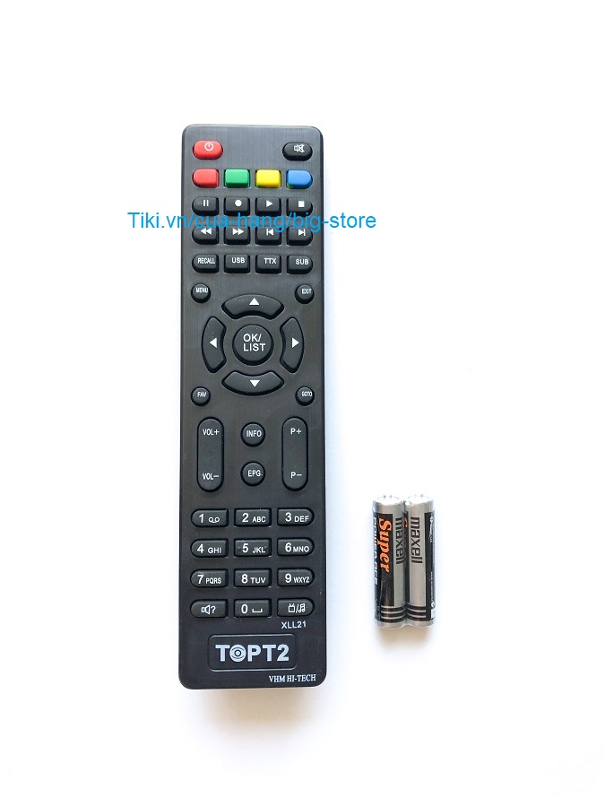 remote truyen hinh mat dat T2