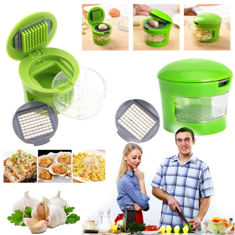 Garlic Press Chopper Slicer Cutter Tools Hand Presser Grinder Crusher Practical