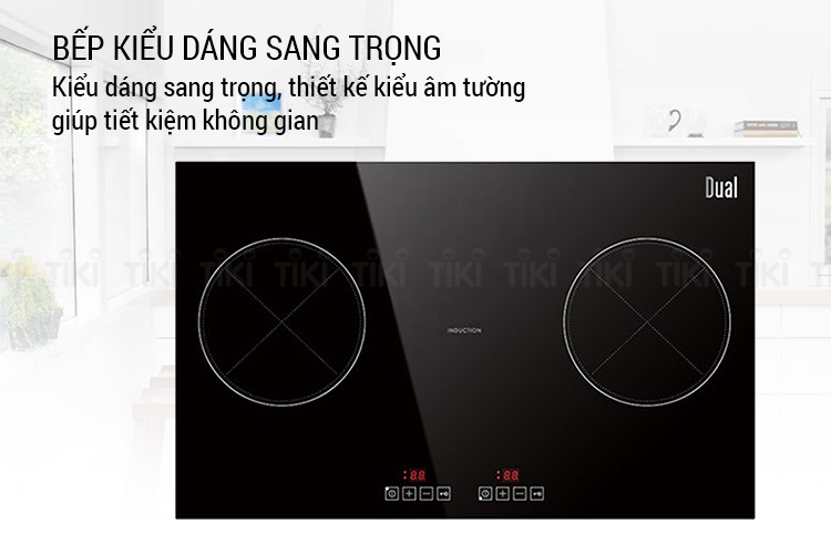 Bếp Âm Từ Đôi Dual D813 (70cm - 4000W) - Hàng Chính Hãng