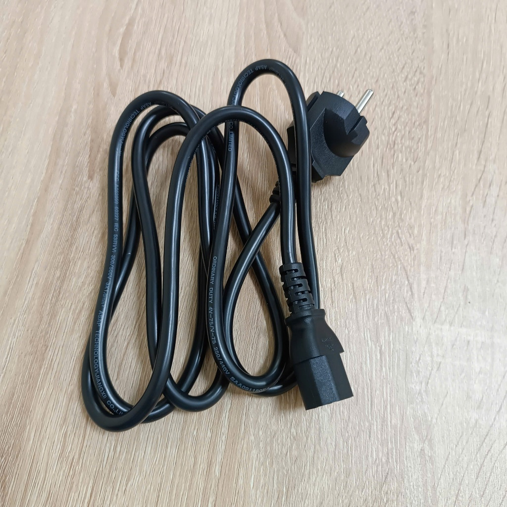Dây nguồn dùng cho máy tính PC, màn hình máy tính, nồi cơm điện, máy in, máy chiếu và các thiết bị điện tử khác - Hàng chính hãng