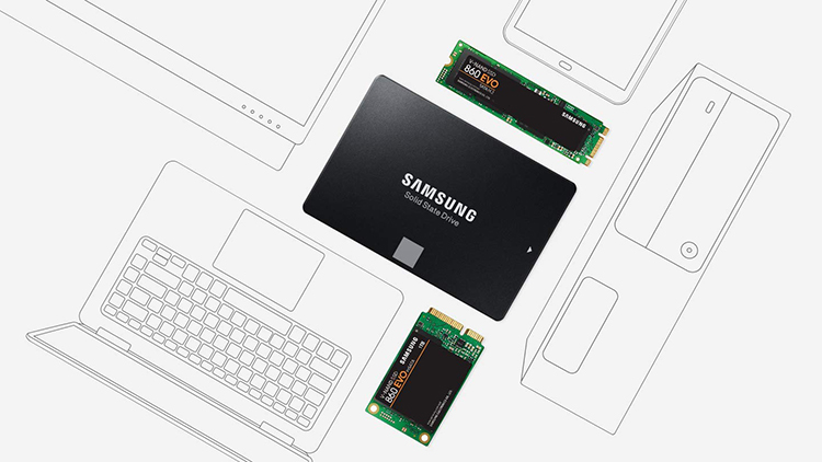 Ổ Cứng SSD Samsung 860 Evo MZ-N6E500BW 500GB Sata III M.2 2280 - Hàng Nhập Khẩu