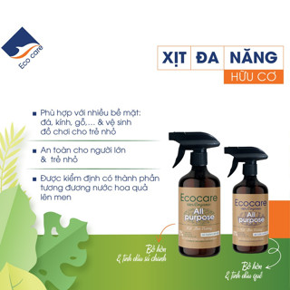 Nước xịt lau bàn ăn hữu cơ Bồ hòn tinh dầu Quế 500ml