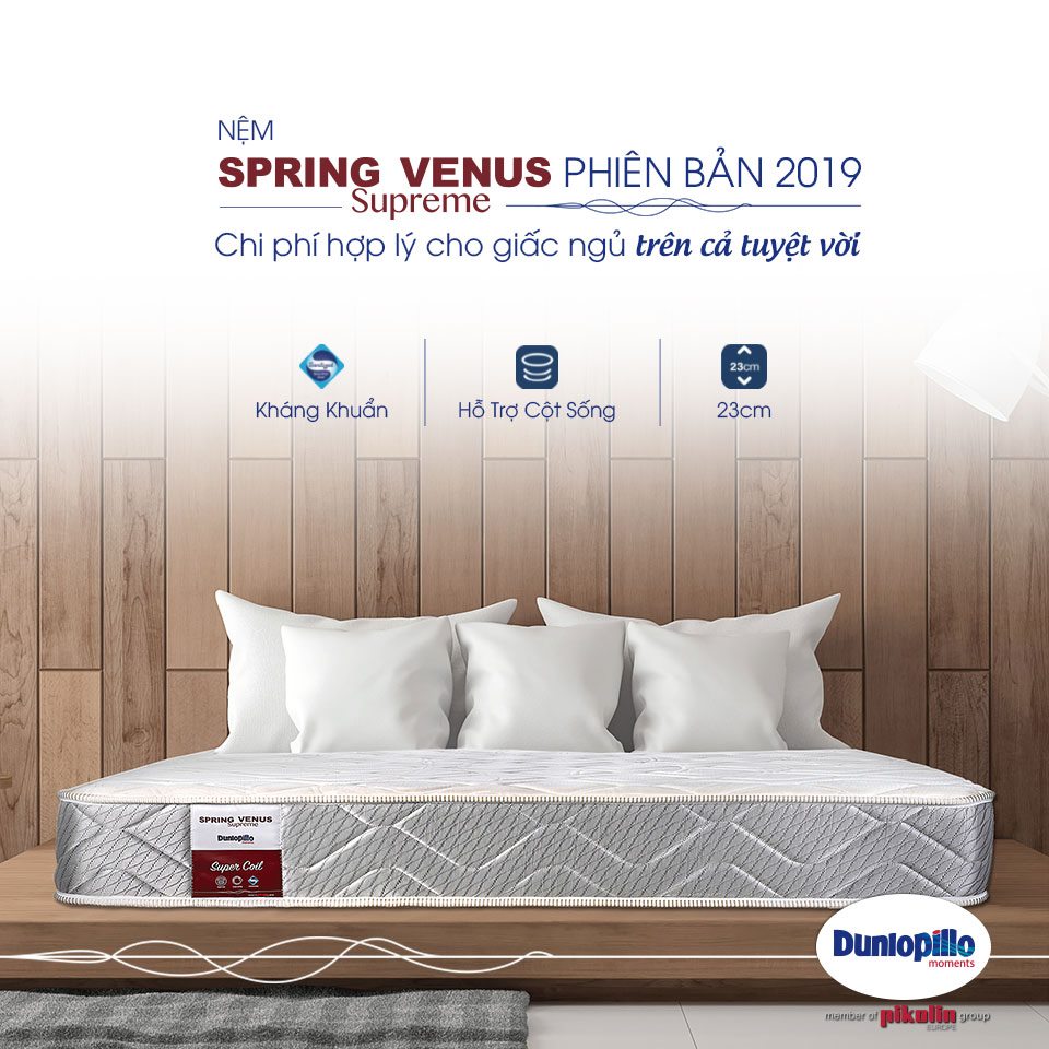 Nệm lò xo Dunlopillo Venus Supreme New