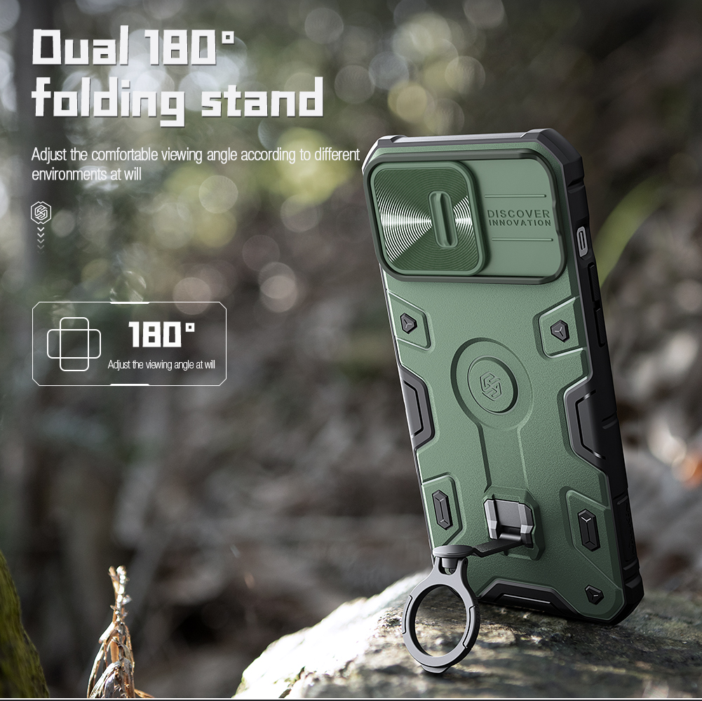 Ốp Lưng Nillkin CamShield Armor Pro Cho iPhone 14 / iPhone 14 Plus / iPhone 14 Pro / iPhone 14 Pro Max - Hàng Nhập Khẩu