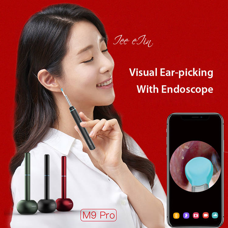 Xiaomi Youpin Bebird Smart Visual Ear Stick M9 Pro Multifunctional 17 Picking Heads 300W High Precision Endoscope 350mAh